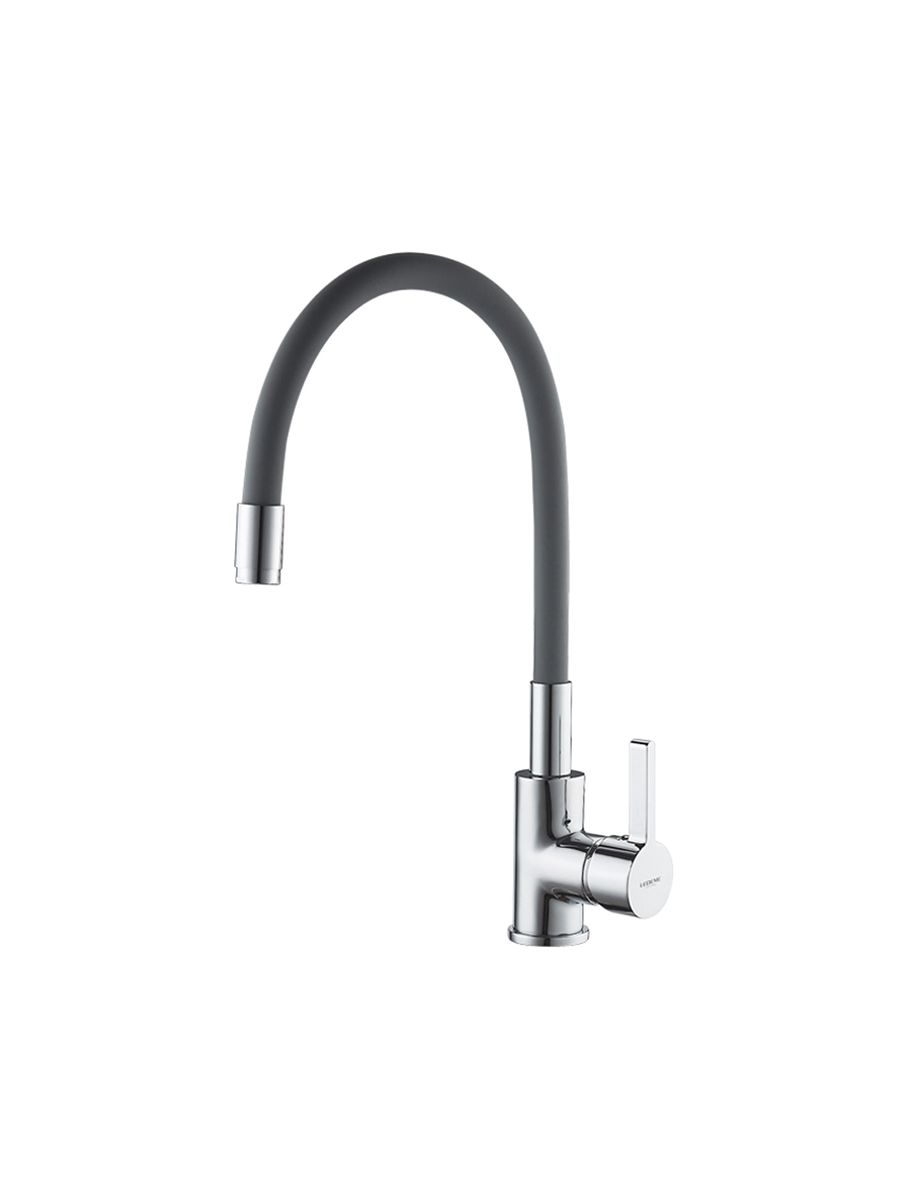 Смеситель для кухни Ledeme гибкий излив серый L4898-9