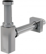 Сифон для умывальника Ø32 Design цельнометаллический гранёный A401 Alcadrain