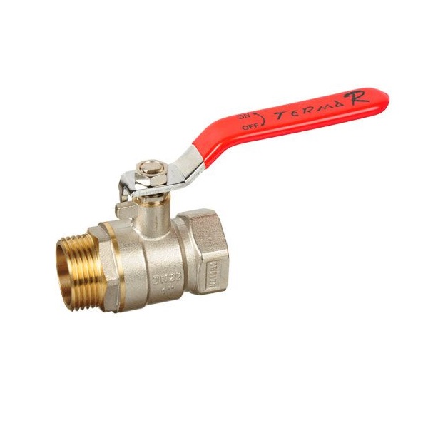 Кран шаровый 1" В-Н Terma-R RED рычаг