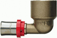 Пресс фитинг угловой 16х3/4 внутренняя резьба TRm 02530