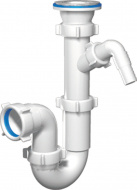 Сифон АНИ 1.1/2 40 прямоточный c отводом D1000