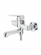 Смеситель ванна LEDEME короткий излив встроенный в излив переключатель хром L3181