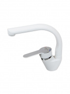 Смеситель кухня MELODIA Rumba White картридж д.35мм утка MDV35312wt без гибкой подводки