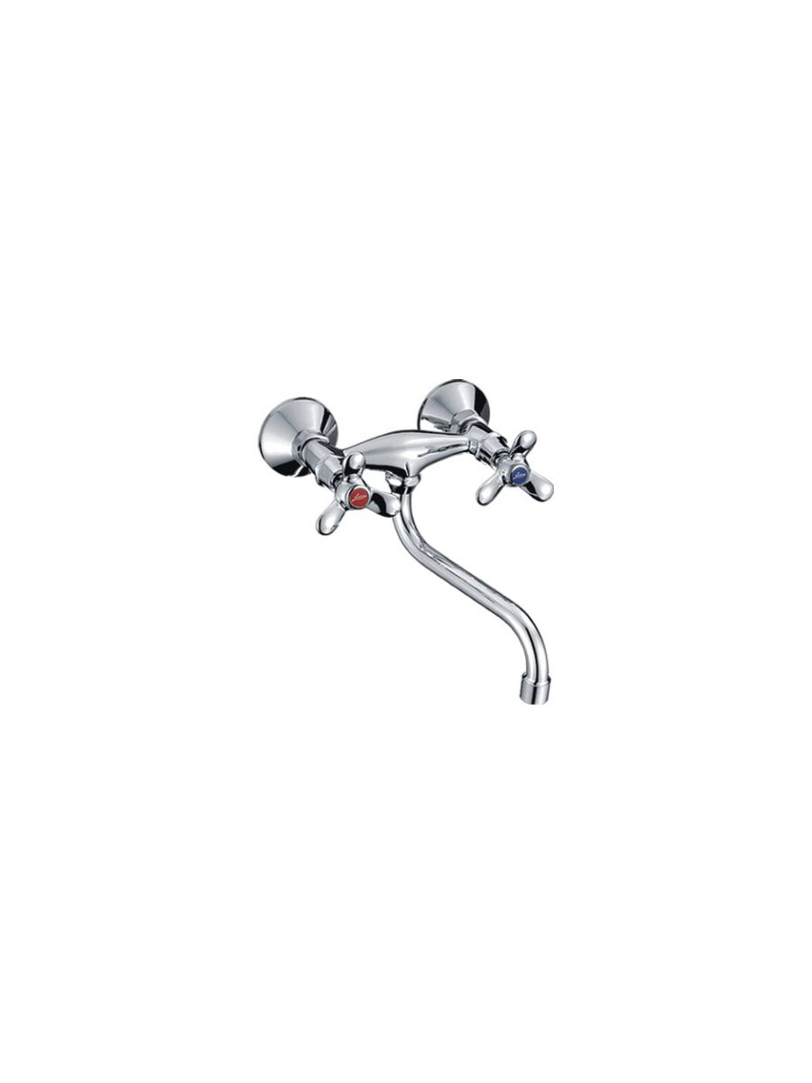 Смеситель для кухни Ledeme настенный нижний излив L4612