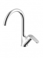 Смеситель кухня Rossinka с высоким поворотным изливом RS45-23