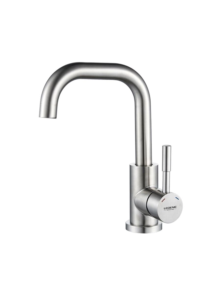 Смеситель умывальник LEDEME короткий излив L1098-5