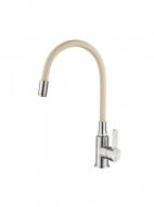 Смеситель кухня LEDEME с силиконовым изливом бежевый L74004-16