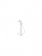 Смеситель ванна LEMARK Bronx напольный белый LM3744MW