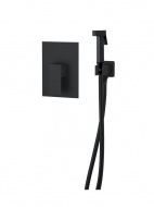 Смеситель душ D&K Bayern.Liszt с гигиеническим душем встраиваемый черный DA1515005