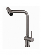 Смеситель кухня MELODIA Perfetto нерж.сталь полир.с вытяжн.изливом и лейкой 4в1 MDV30208ss