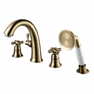 Смеситель встраиваемый Lemark Vintage LM2841B на борт ванны