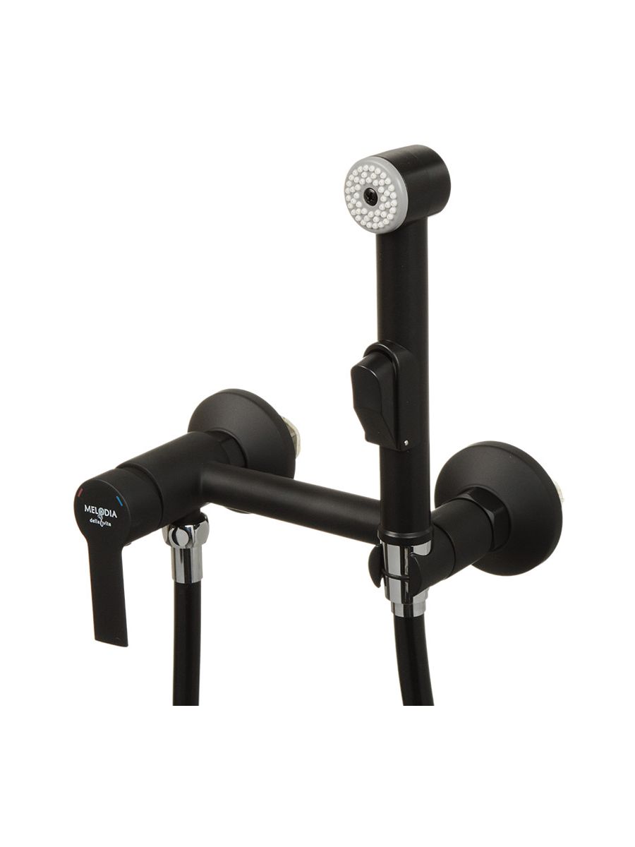 Смеситель биде MELODIA Aria с гигиеническим душем чёрный MDV35751bk