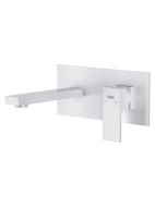 Смеситель умывальник D&K Bayern.Liszt встраиваемый настенный матовый белый DA1514408