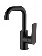 Смеситель умывальник "Lagos Black" поворотный излив LG26MB ESKO