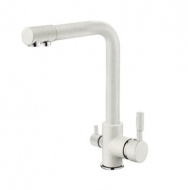 Смеситель для кухни Ledeme с подключением к фильтру с питьевой водой молочно матовый L4055W-3