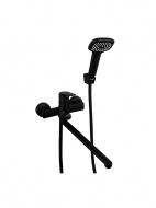 Смеситель ванна MELODIA Waltz картридж 35мм длинный излив 350мм поворотн.аэратор черный MDV30141bk