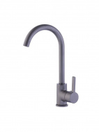 Смеситель кухня MELODIA Ostessa Graphite картридж д.35мм высокий излив MDV35116gt без подводки