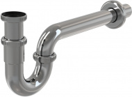 Сифон прямоточный латунь 1 1/4 Ø32 хром A432 Alcadrain