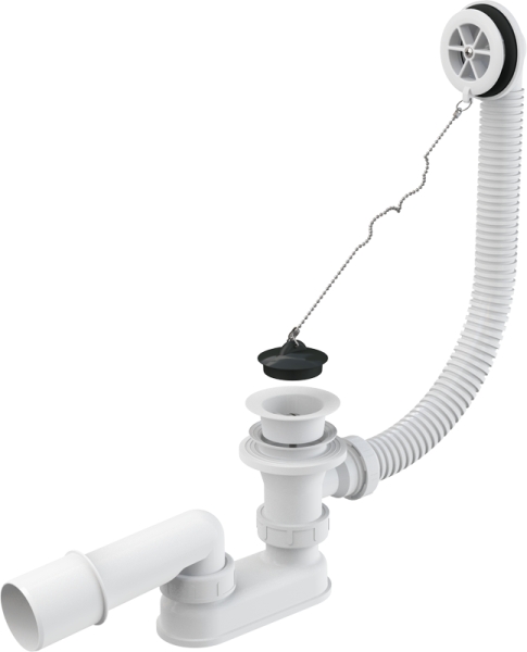 Сифон для ванны белый A502 Alcadrain