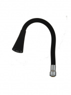 Излив гибкий LUXE с лейкой "колокольчик" черный 49см MELODIA MKP20920