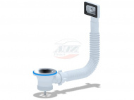 Перелив для мойки АНИ гибкий 1.1/2 с прямоугольным вертикальным корпусом N105S