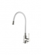 Смеситель кухня LEDEME нерж.корпус силикон.излив L74004-3