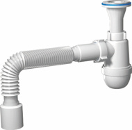 Сифон АНИ 1.1/4 40 литой выпуск с гофрой на 40 C2005