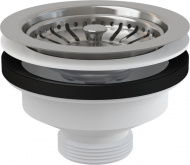 Выпуск сифона для мойки 1 1/2 с нержавеющей pешеткой Ø115 A37 Alcadrain