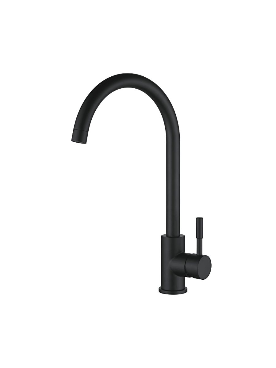 Смеситель кухня LEDEME картридж 35мм нержавейка черный L4998B-3