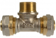 Тройник 20х3/4х20 цанга-штуцер-цанга ТRm 01453