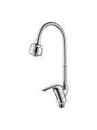 Смеситель кухня LEDEME картридж д.35мм гибкий излив L4331