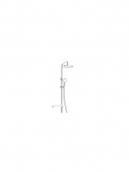 Душевой гарнитур Lemark Тропический душ с регулируемой высотой штанги LM8810C