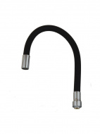 Излив гибкий LUXE черный 49см MELODIA MKP20915