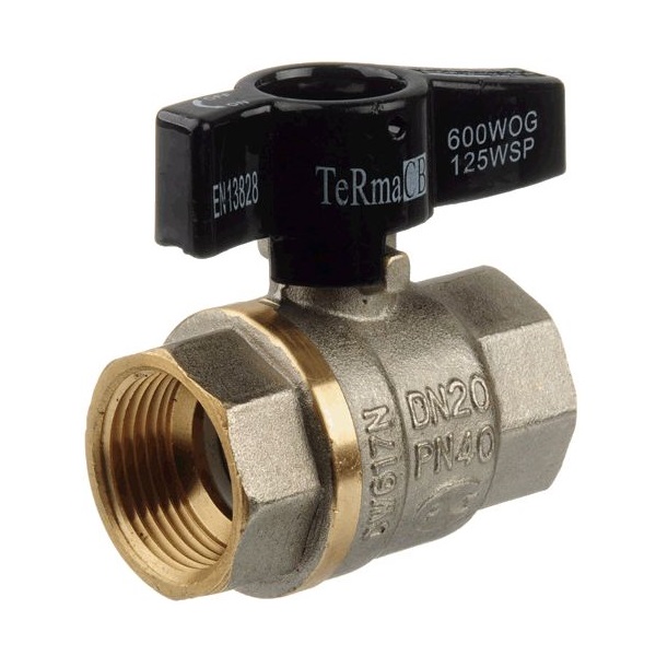 Кран шаровый 1/2" В-В Terma CB бабочка