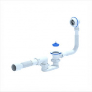 Обвязка для ванны АНИ Варяг 1.1/2 х 40 с выпуском и переливом плоскостная с гибкой трубой 40 х 50 C6