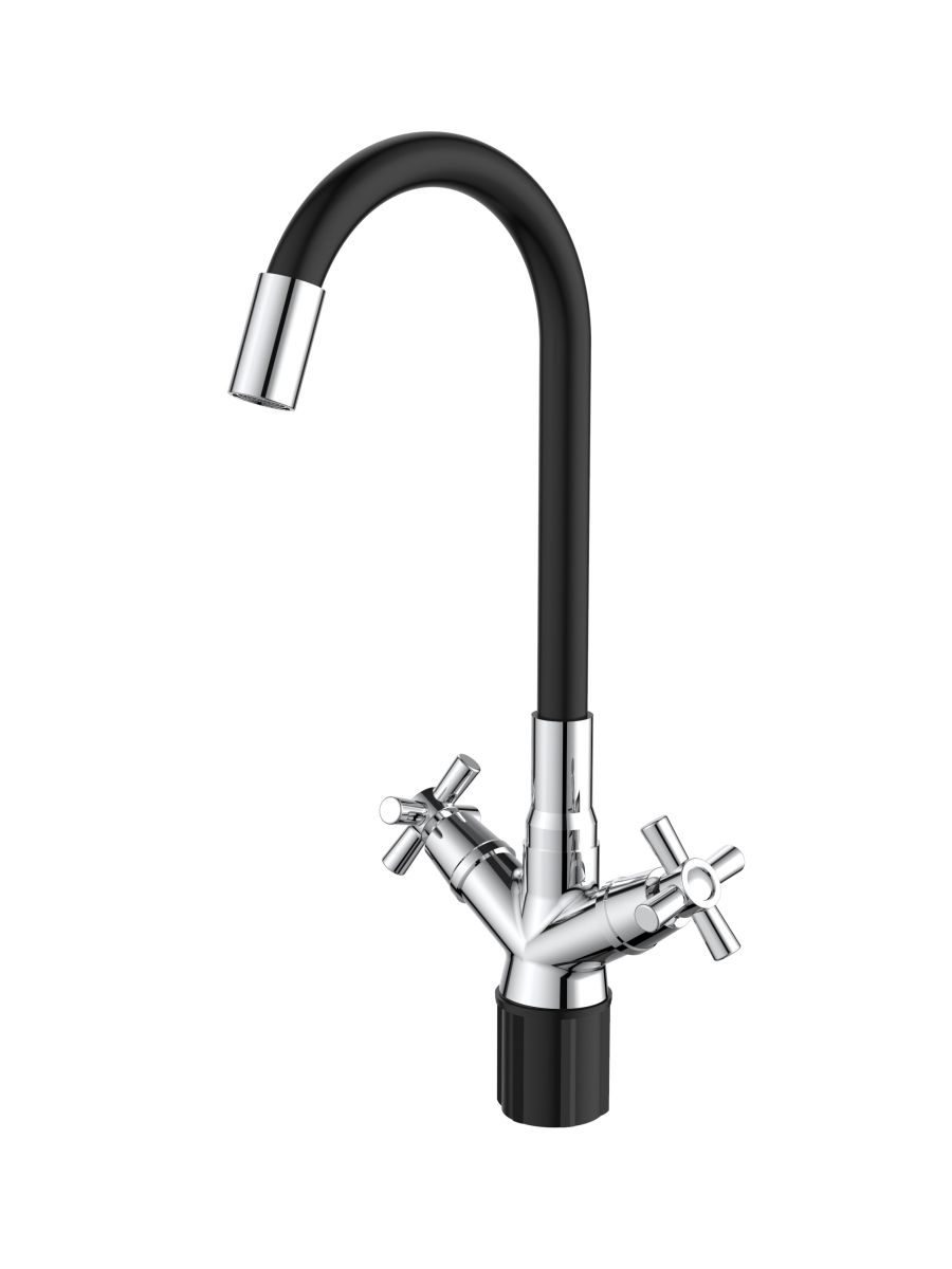 Смеситель кухня "Dive" с гибким изливом DV519FB VODA