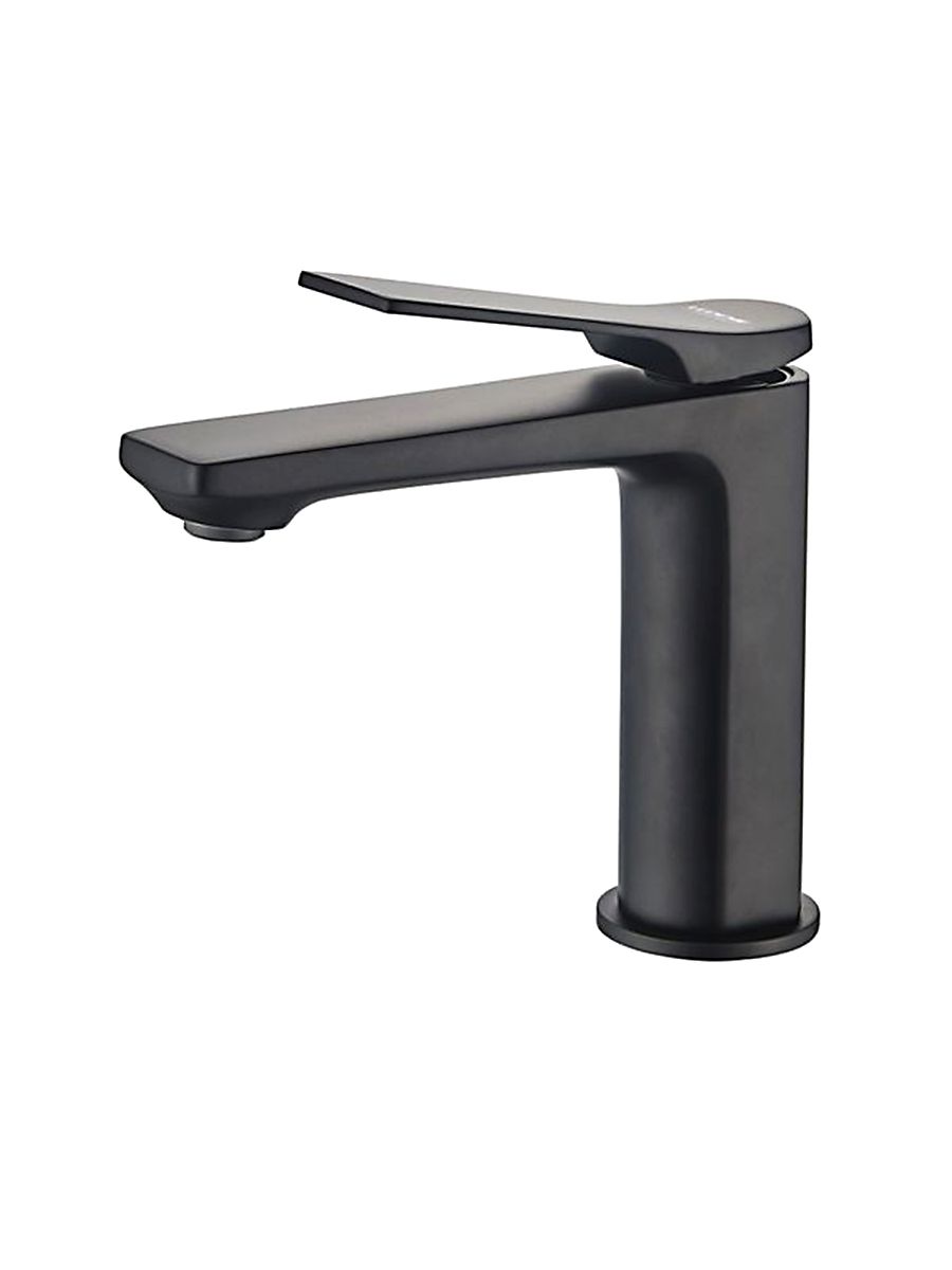 Смеситель умывальник LEDEME черный с гайкой L1075B