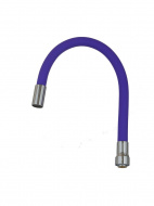 Излив гибкий LUXE фиолетовый 49см MELODIA 20913