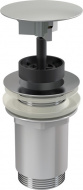 Донный клапан для умывальника 5/4 цельнометаллический с большой пробкой без перелива A396 Alcadrain