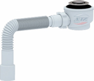 Сифон для душевого поддона АНИ 1 1/2 50/60 с гибкой трубой 375х40х50 клик клак хром E415CL