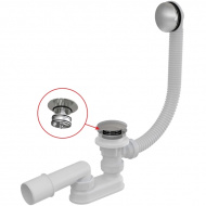 Сифон для для ванны Click Clack металл A504CKM Alcadrain