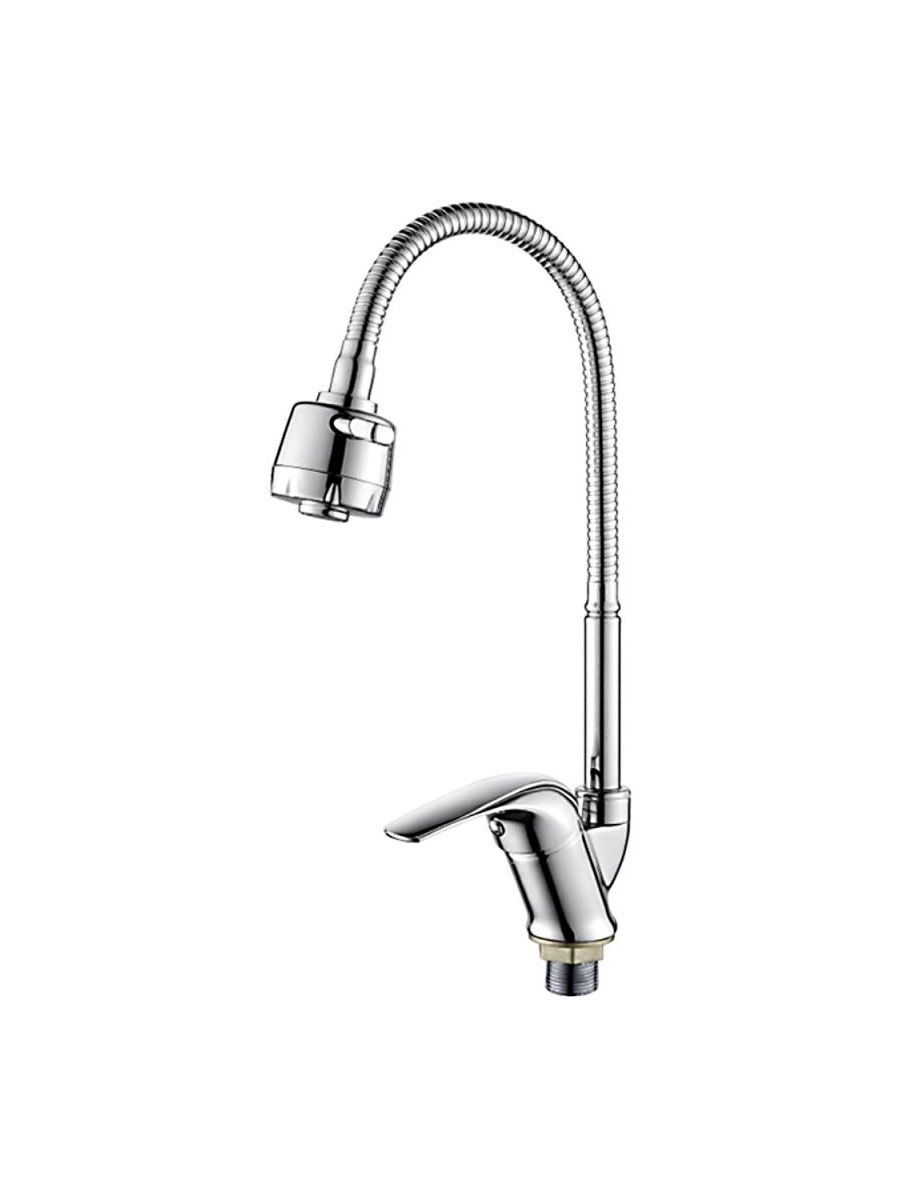 Смеситель кухня LEDEME картридж д.35мм гибкий излив L4331