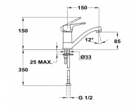 Смеситель Mofem для раковины Junior Evo 150-0059-50