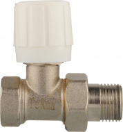Клапан запорный для радиатора прямой 1/2" с ручной регулировкой Terma