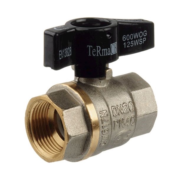 Кран шаровый 3/4" В-В Terma CB бабочка