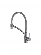 Смеситель кухня LEDEME гибкий шланг оружейная сталь L4399D-12