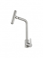 Смеситель кухня MELODIA Perfetto из нерж.стали с высоким изливом поворот аэратора на 360° MDV30205ss