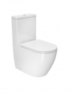 Унитаз-компакт безободковый D&K Matrix DT1397016 630*365*840мм сиденье микролифт белый