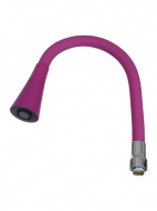 Излив гибкий LUXE с лейкой "колокольчик" фиолетовый 49см MELODIA MKP20903