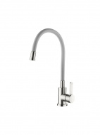 Смеситель кухня LEDEME нерж.корпус силикон.излив L74004-9